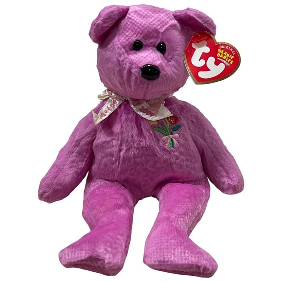 MOTHER 2004 Rare Collectible Ty Pink Teddy Bear Plush Toy! - Picture 1 of 5